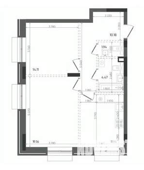 2-к квартира, вторичка, 62м2, 11/14 этаж