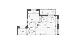 3-к квартира, вторичка, 85м2, 5/6 этаж