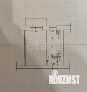 1-к квартира, вторичка, 29м2, 4/9 этаж