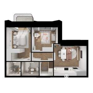 2-к квартира, вторичка, 56м2, 8/15 этаж