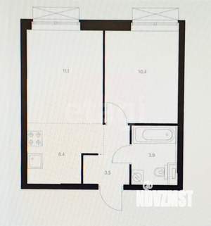 2-к квартира, вторичка, 35м2, 21/26 этаж