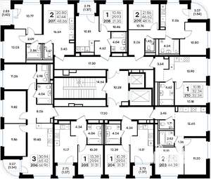 3-к квартира, вторичка, 67м2, 2/11 этаж