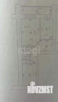 2-к квартира, сданный дом, 50м2, 6/9 этаж
