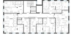 2-к квартира, строящийся дом, 70м2, 2/5 этаж