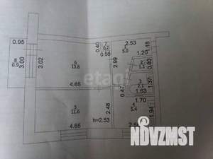 2-к квартира, вторичка, 39м2, 2/5 этаж