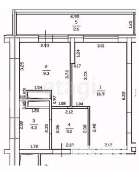 1-к квартира, вторичка, 36м2, 19/22 этаж