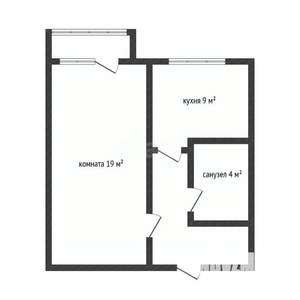 1-к квартира, вторичка, 37м2, 8/9 этаж