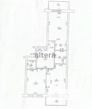 3-к квартира, вторичка, 88м2, 18/18 этаж