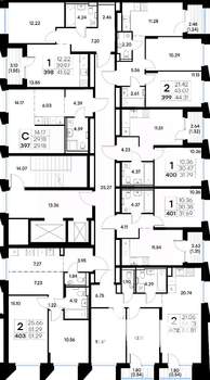 2-к квартира, вторичка, 51м2, 3/20 этаж