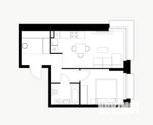 1-к квартира, вторичка, 43м2, 10/14 этаж