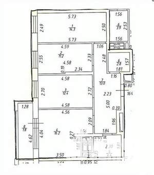 3-к квартира, вторичка, 78м2, 19/24 этаж