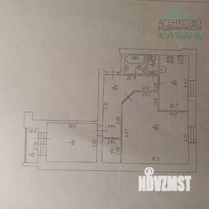 2-к квартира, вторичка, 68м2, 1/3 этаж