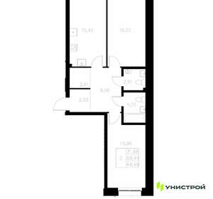 2-к квартира, вторичка, 68м2, 3/7 этаж