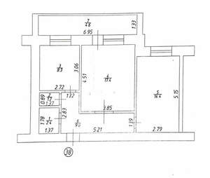 2-к квартира, вторичка, 57м2, 1/9 этаж