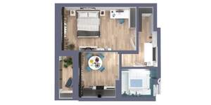 1-к квартира, вторичка, 36м2, 5/22 этаж