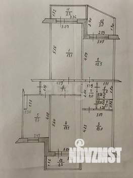 4-к квартира, вторичка, 90м2, 3/10 этаж