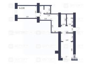 2-к квартира, вторичка, 49м2, 1/9 этаж