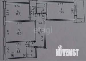 3-к квартира, вторичка, 78м2, 3/9 этаж