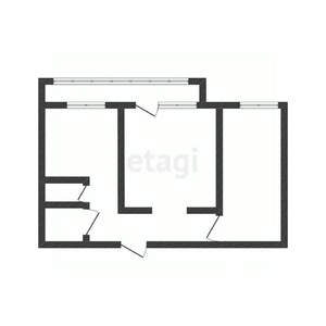 2-к квартира, вторичка, 48м2, 7/9 этаж