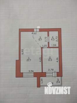 1-к квартира, вторичка, 45м2, 2/9 этаж