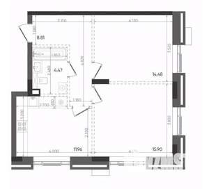 2-к квартира, вторичка, 56м2, 14/22 этаж