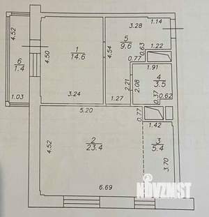 2-к квартира, вторичка, 57м2, 6/19 этаж