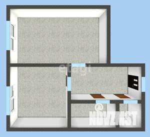 1-к квартира, вторичка, 37м2, 2/4 этаж