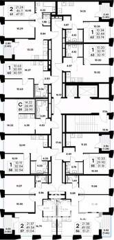 2-к квартира, вторичка, 51м2, 8/20 этаж