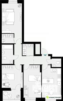 3-к квартира, вторичка, 83м2, 8/18 этаж