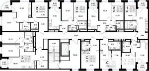 2-к квартира, вторичка, 57м2, 2/11 этаж