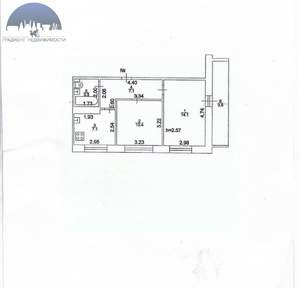 2-к квартира, вторичка, 46м2, 3/9 этаж