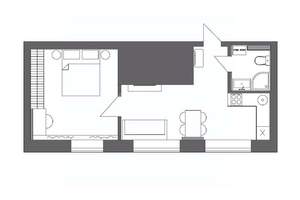 2-к квартира, вторичка, 38м2, 1/5 этаж