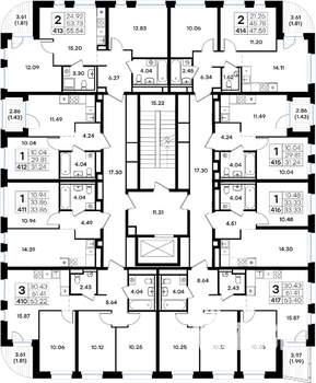 3-к квартира, вторичка, 63м2, 2/8 этаж