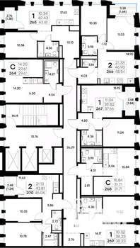 2-к квартира, вторичка, 45м2, 3/20 этаж