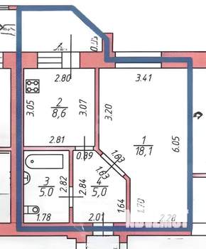 1-к квартира, вторичка, 37м2, 3/10 этаж