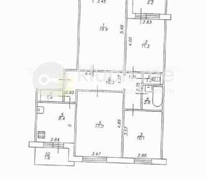 4-к квартира, вторичка, 81м2, 10/10 этаж