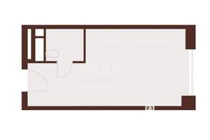 Студия квартира, вторичка, 17м2, 1/5 этаж