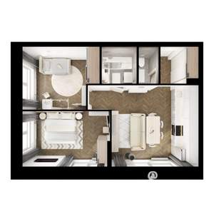 2-к квартира, вторичка, 53м2, 10/17 этаж