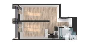 1-к квартира, вторичка, 45м2, 4/25 этаж