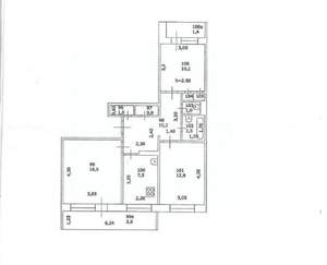 3-к квартира, вторичка, 63м2, 9/9 этаж