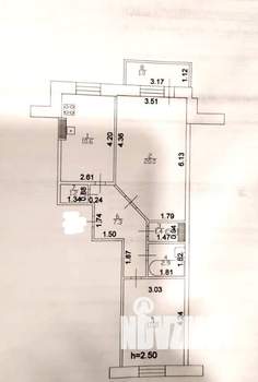 2-к квартира, вторичка, 57м2, 5/5 этаж