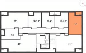 1-к квартира, вторичка, 56м2, 23/24 этаж