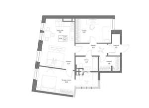 3-к квартира, вторичка, 78м2, 1/4 этаж