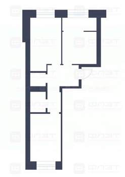 2-к квартира, вторичка, 53м2, 5/10 этаж