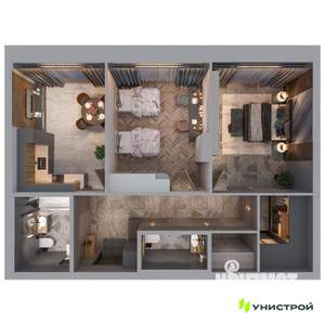 2-к квартира, вторичка, 62м2, 3/8 этаж