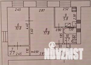 2-к квартира, вторичка, 42м2, 4/5 этаж