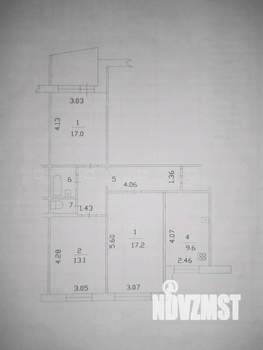 3-к квартира, вторичка, 66м2, 9/10 этаж