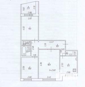 3-к квартира, вторичка, 64м2, 4/9 этаж
