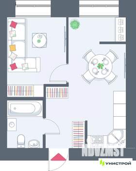 1-к квартира, вторичка, 34м2, 2/10 этаж
