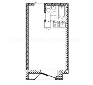 Студия квартира, вторичка, 30м2, 2/10 этаж